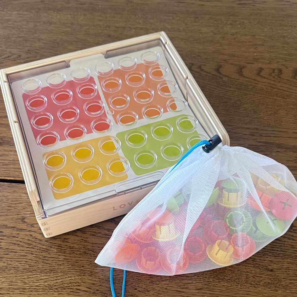 Lovevery Montessori Color Sorting Toy with Colorful Discs